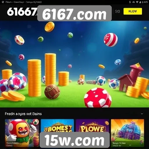 Análise da diversidade de jogos disponíveis no 6167.com