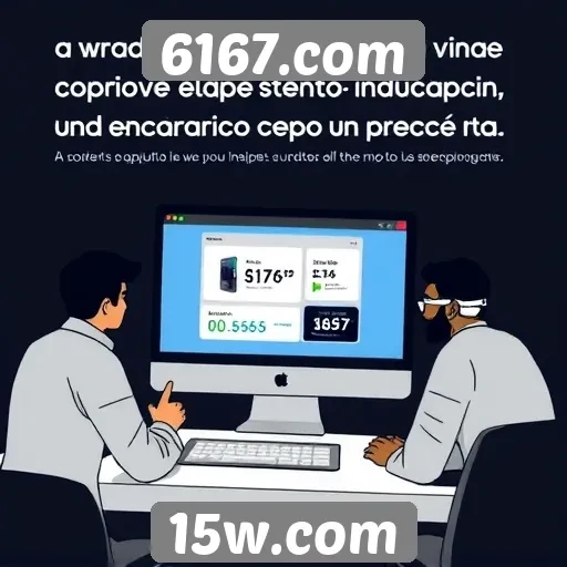Experiência do usuário no site 6167.com é avaliada